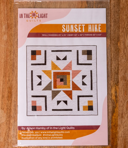 Sunset Hike Quilt Pattern - PAPER