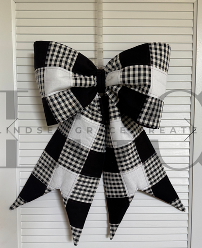 The Big Giant Reversible Quilted Bow PAPER PATTERN