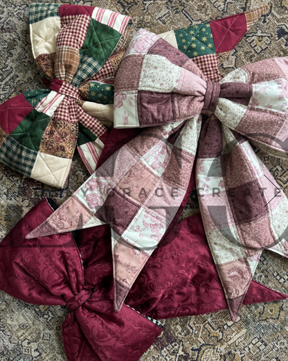 The Big Giant Reversible Quilted Bow PAPER PATTERN