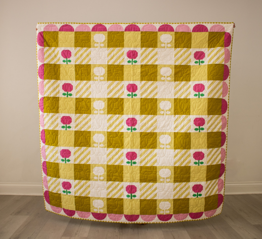 Peony Picnic Quilt Pattern PRINTED