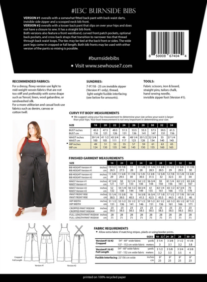 Burnside Bib Curvy Fit Pattern