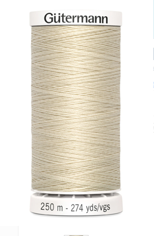 Bone - Sew-all Polyester All Purpose Thread 250m/273yds