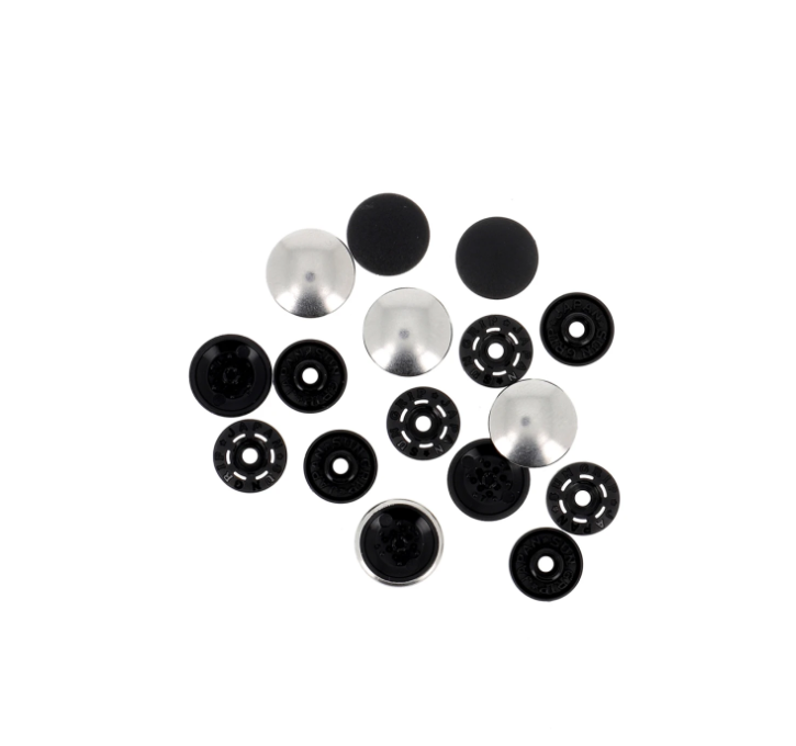 Tool-less Finger Snap - 1/2" Silver, 4 Piece