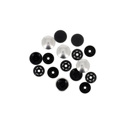 Tool-less Finger Snap - 1/2" Silver, 4 Piece