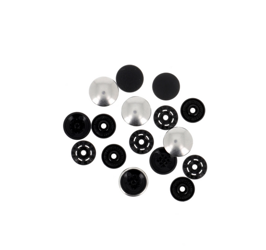 Tool-less Finger Snap - 1/2" Silver, 4 Piece