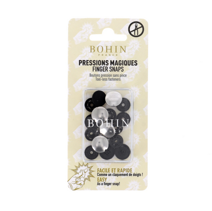 Tool-less Finger Snap - 1/2" Silver, 4 Piece