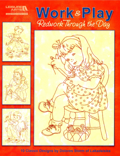 Work and Play Redwork Through the Day BOOK