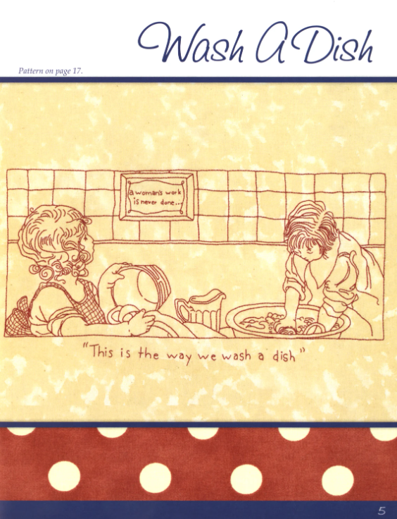 Work and Play Redwork Through the Day BOOK