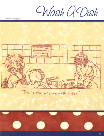 Work and Play Redwork Through the Day BOOK