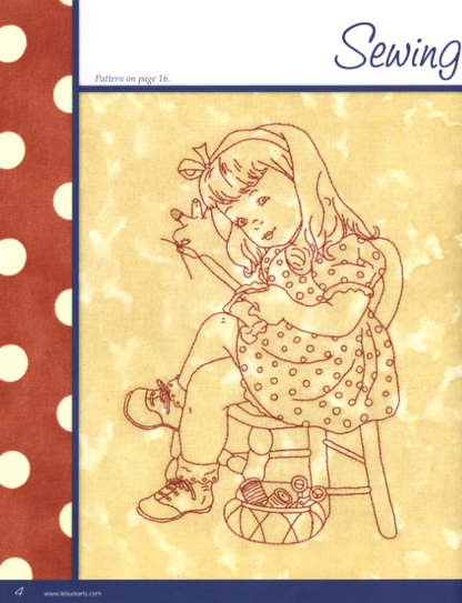 Work and Play Redwork Through the Day BOOK