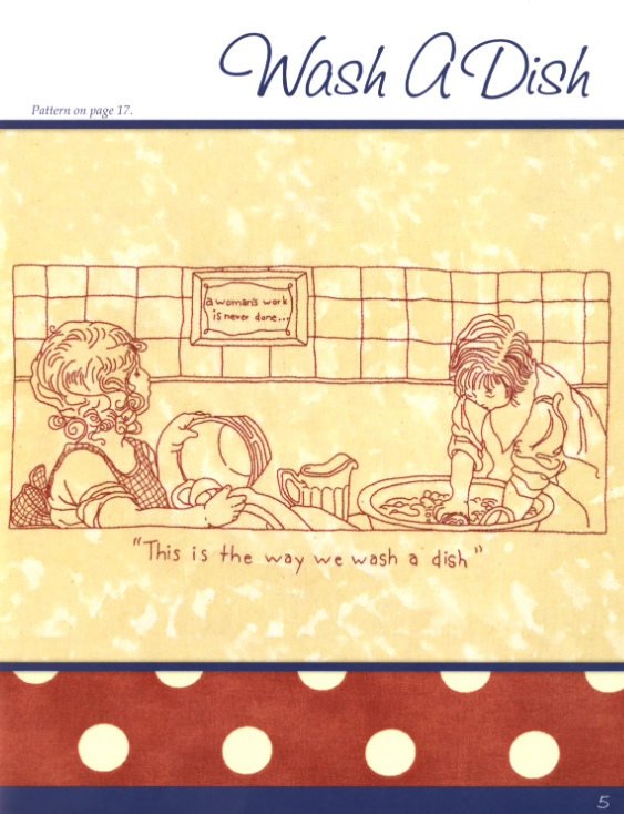 Work and Play Redwork Through the Day BOOK