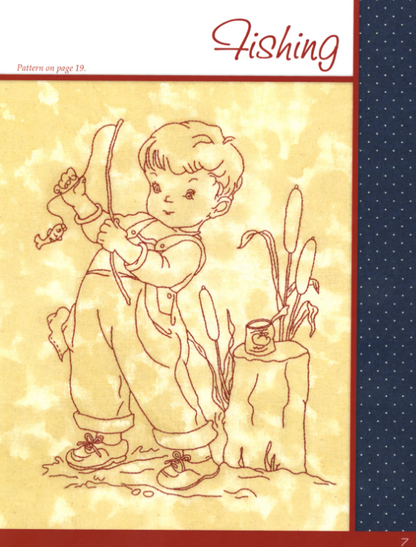 Work and Play Redwork Through the Day BOOK