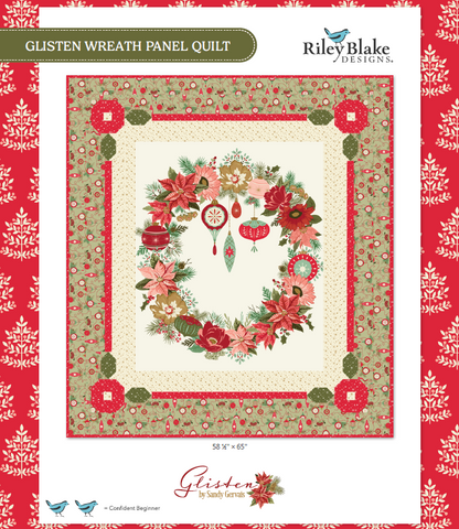 Glisten Wreath Panel Quilt Kit