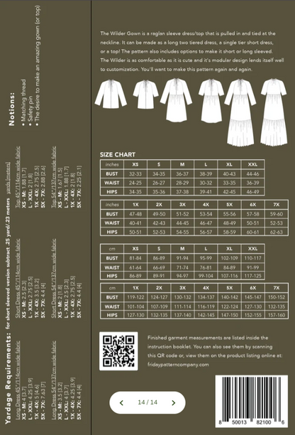 Wilder Gown - Printed Pattern