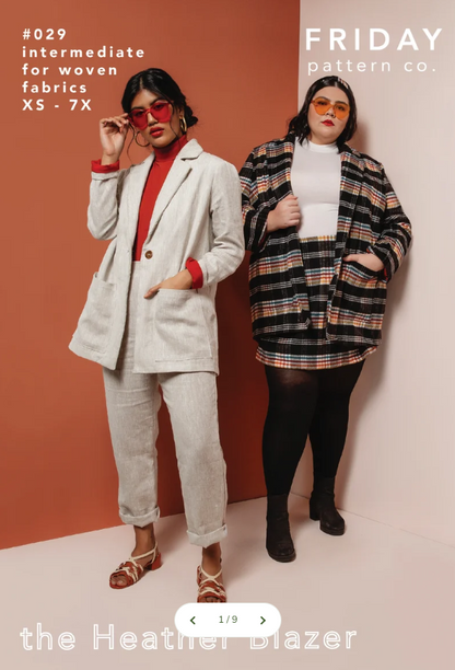 Heather Blazer - Printed Pattern