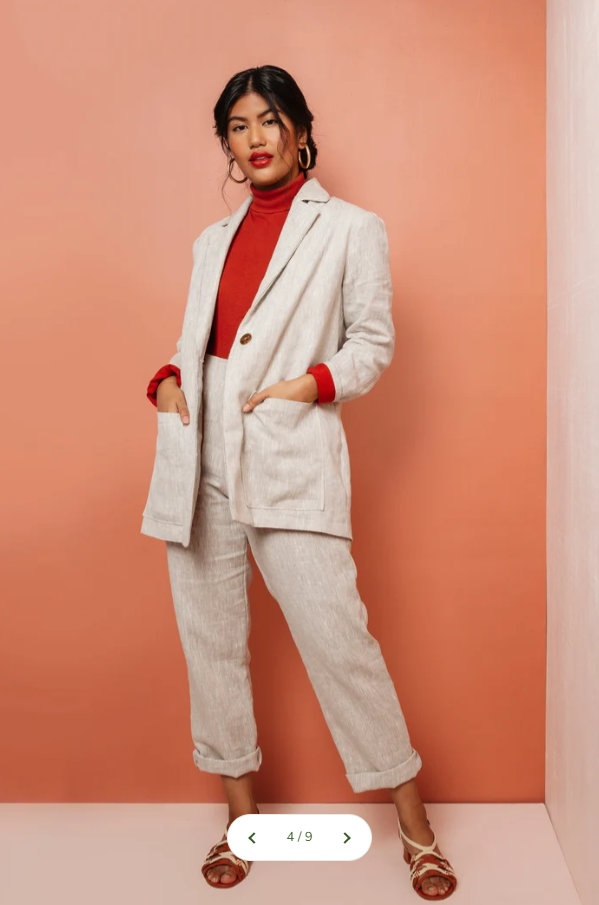 Heather Blazer - Printed Pattern