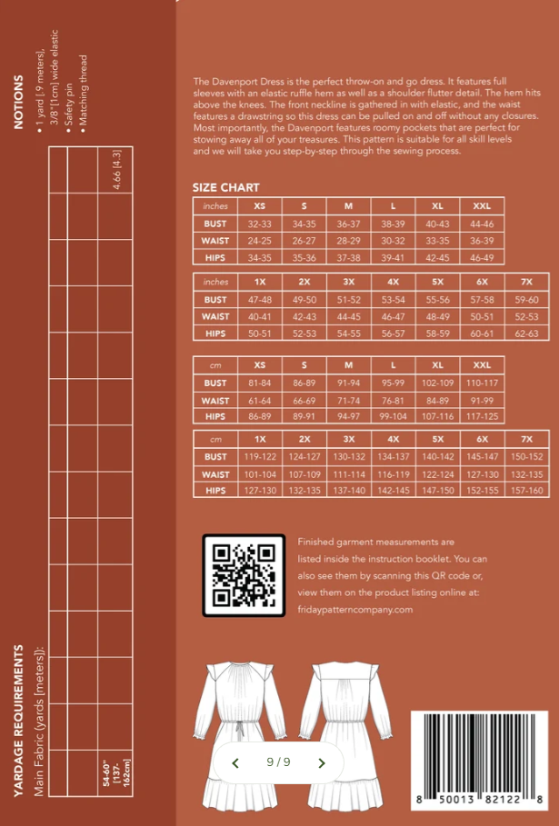 Davenport Dress - Printed Pattern