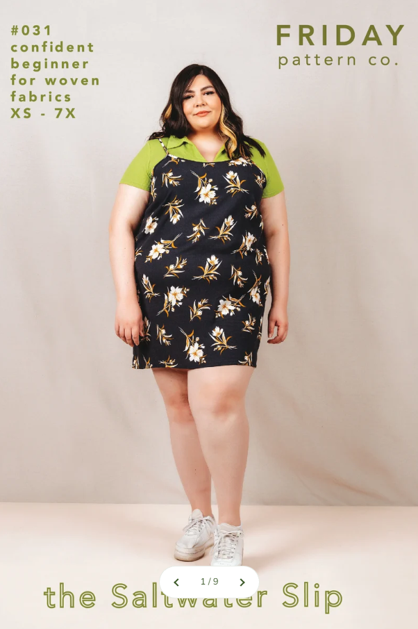 Saltwater Slip Dress - Printed Pattern