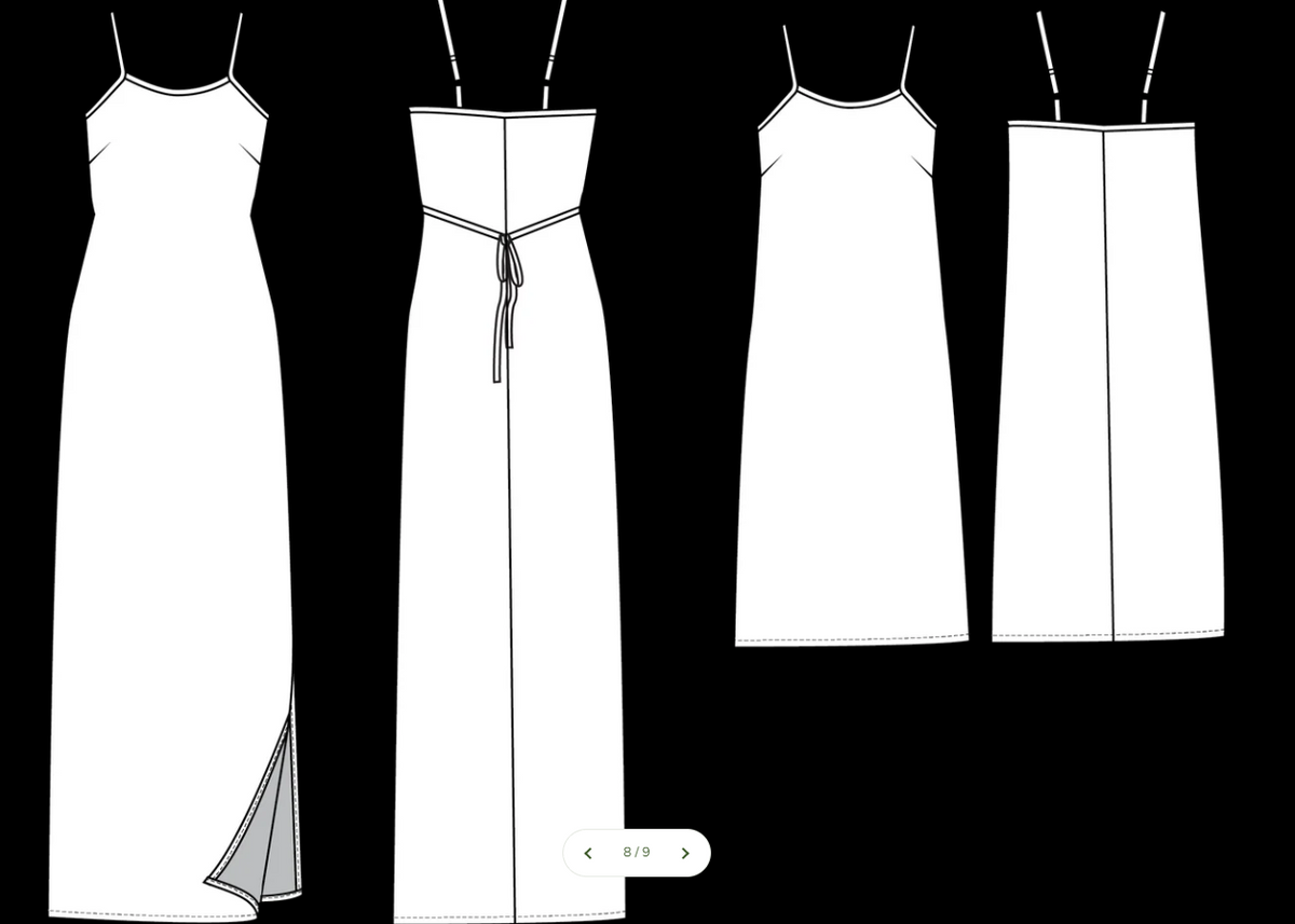 Saltwater Slip Dress - Printed Pattern