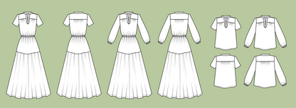Canyon Top and Dress - Printed Pattern