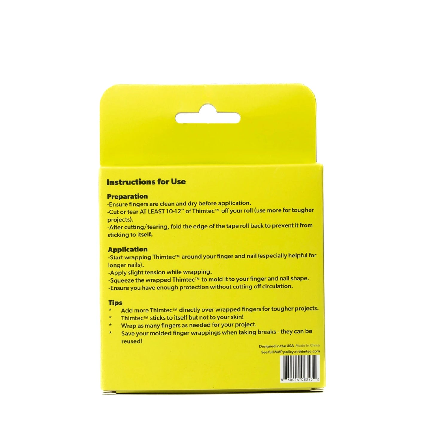 Thimtec Thimble Tape - Caution Tape