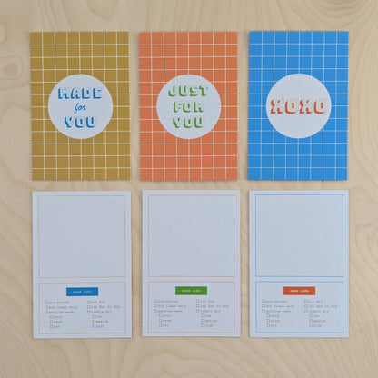 Cards with Care Instructions for Knit & Sewn Gifts: Yellow