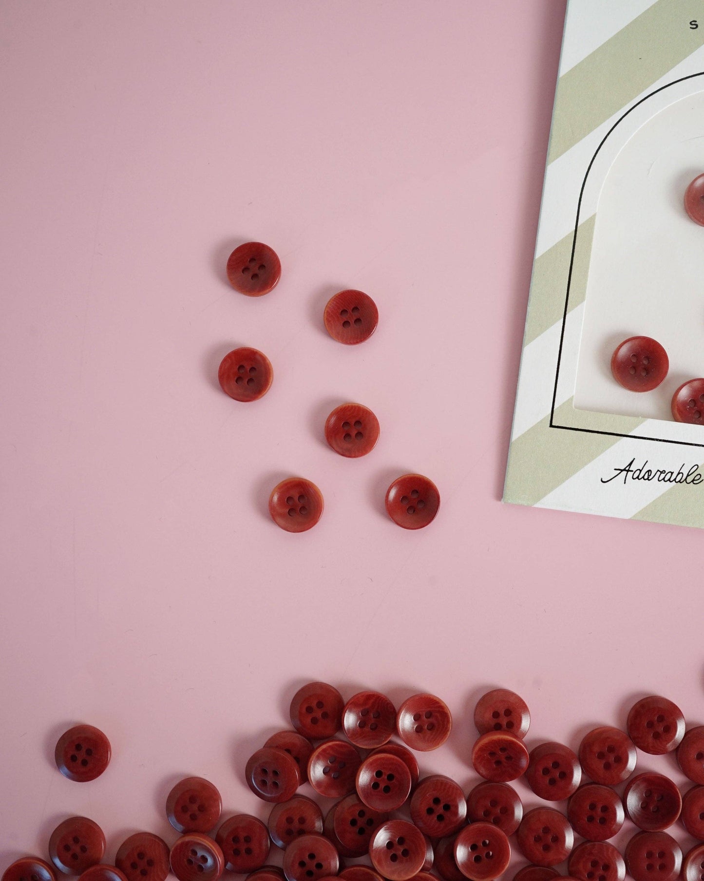 Amber 1/2" Corozo Nut Buttons: Set of 8