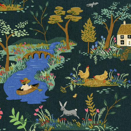 English Garden in Garden Toile Canvas