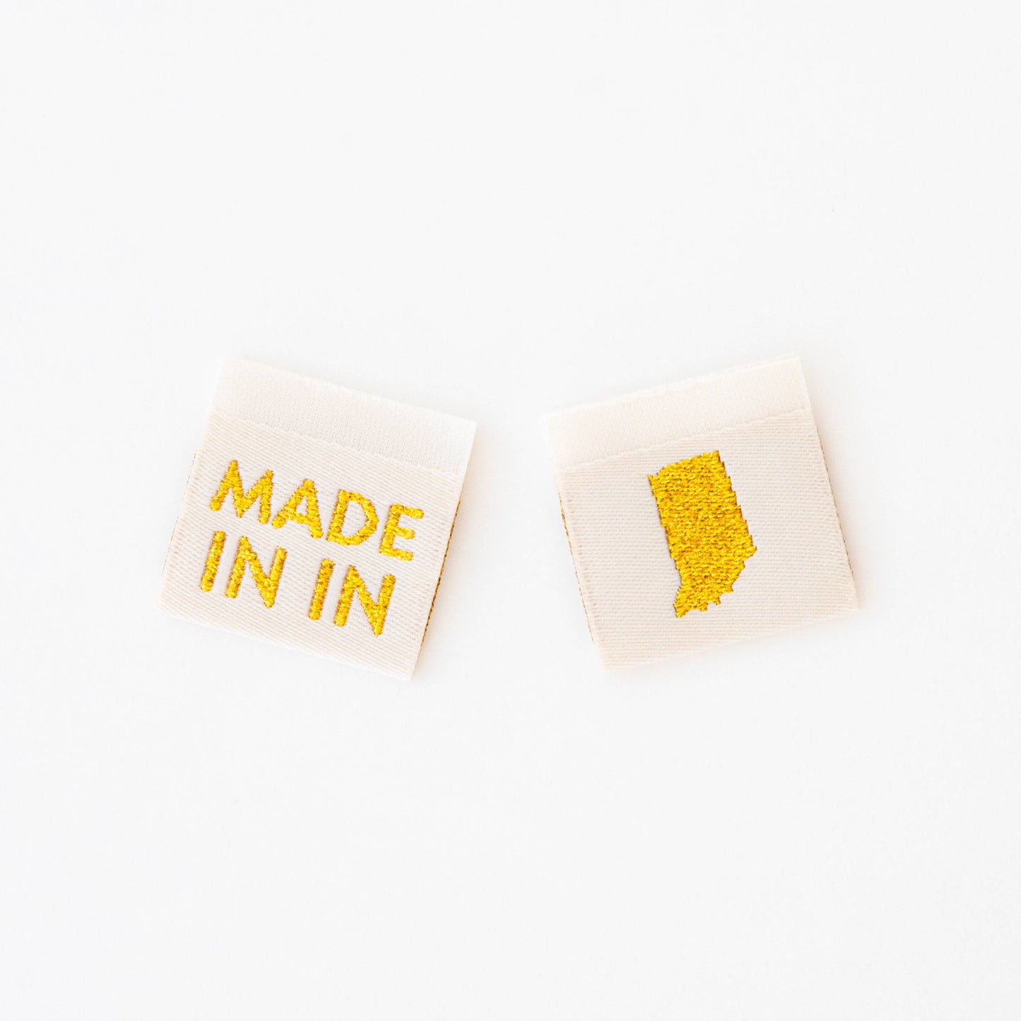 Made in My State Gold Woven Labels: Georgia