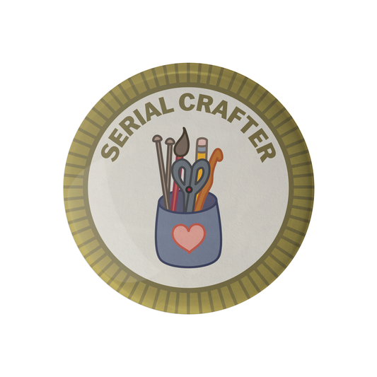 Serial Crafter Knitting Merit Badge