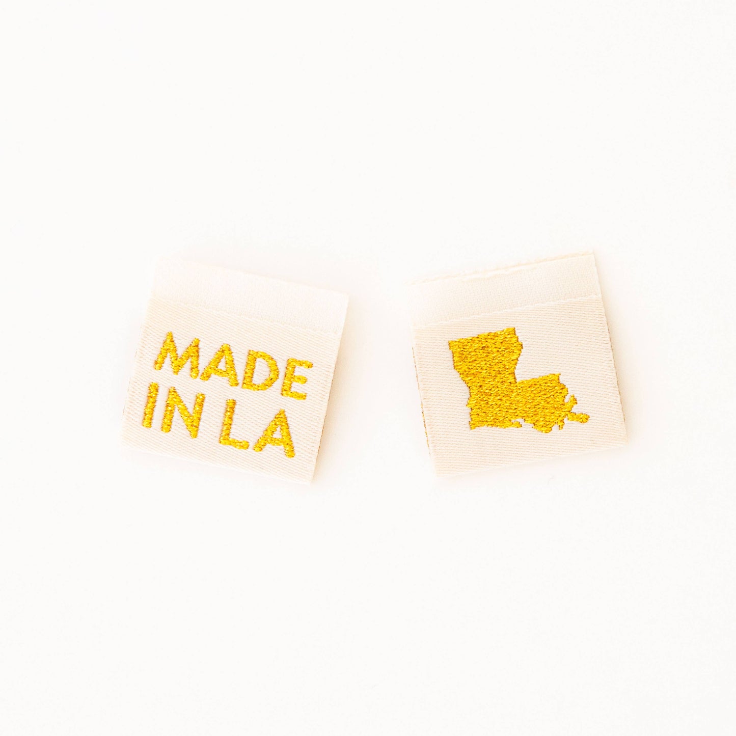 Made in My State Gold Woven Labels: Georgia