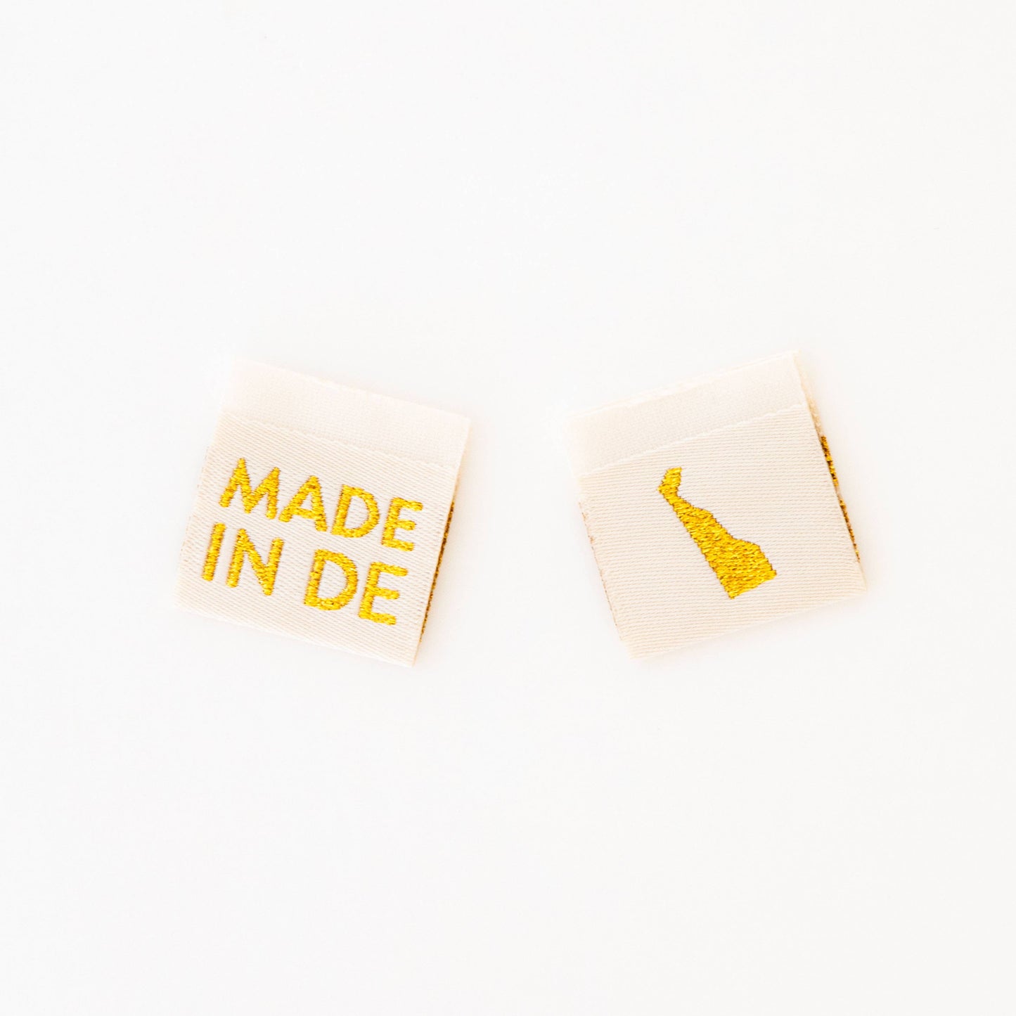 Made in My State Gold Woven Labels: Georgia