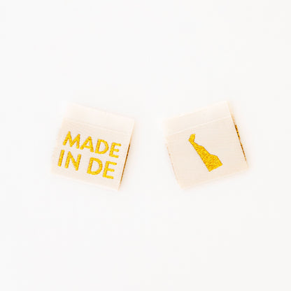 Made in My State Gold Woven Labels: Georgia