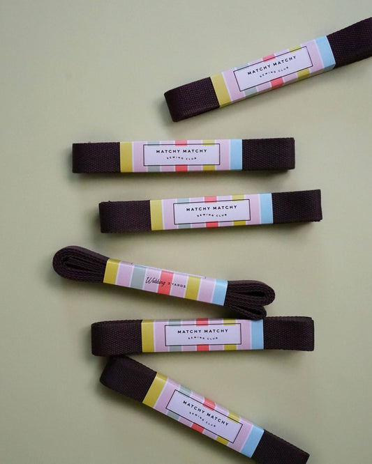 Espresso Webbing: 3 yards