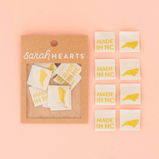 Made in My State Gold Woven Labels: Georgia