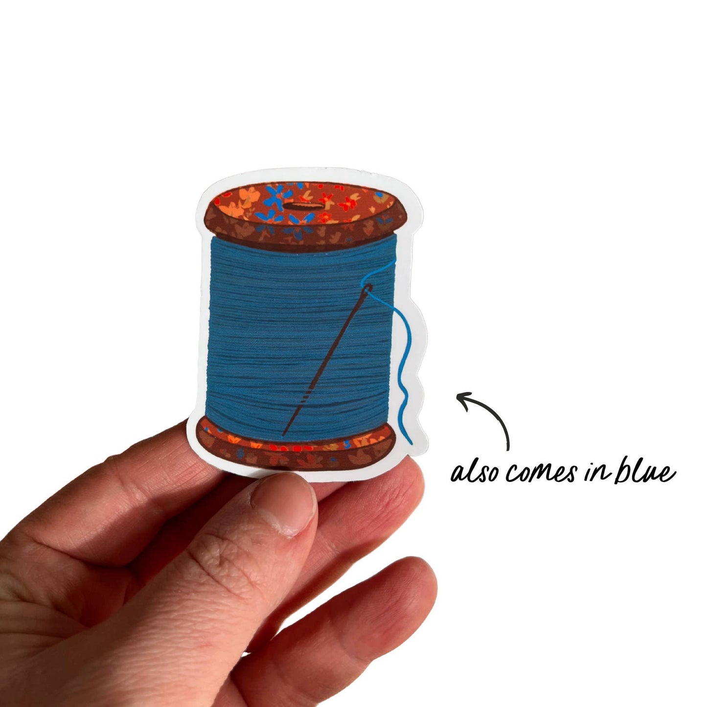 Spool Of Thread Vinyl Stickers, Cute Quilt Sewing Sticker
