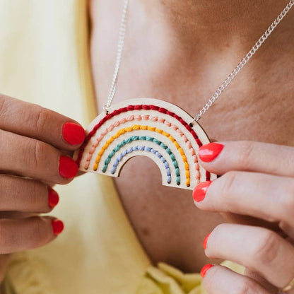 Rainbow Necklace Embroidery Board Kit