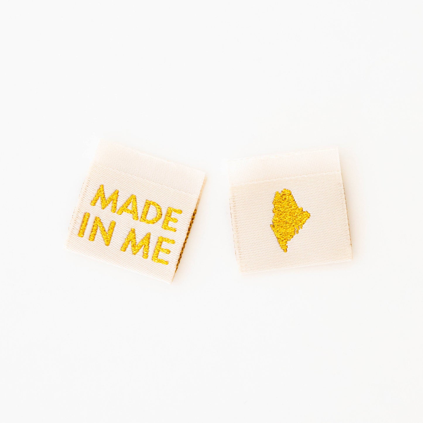 Made in My State Gold Woven Labels: Georgia