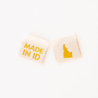 Made in My State Gold Woven Labels: Georgia
