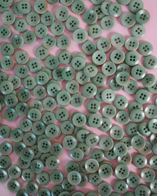 Jadite 1/2" Corozo Nut Buttons: Set of 8