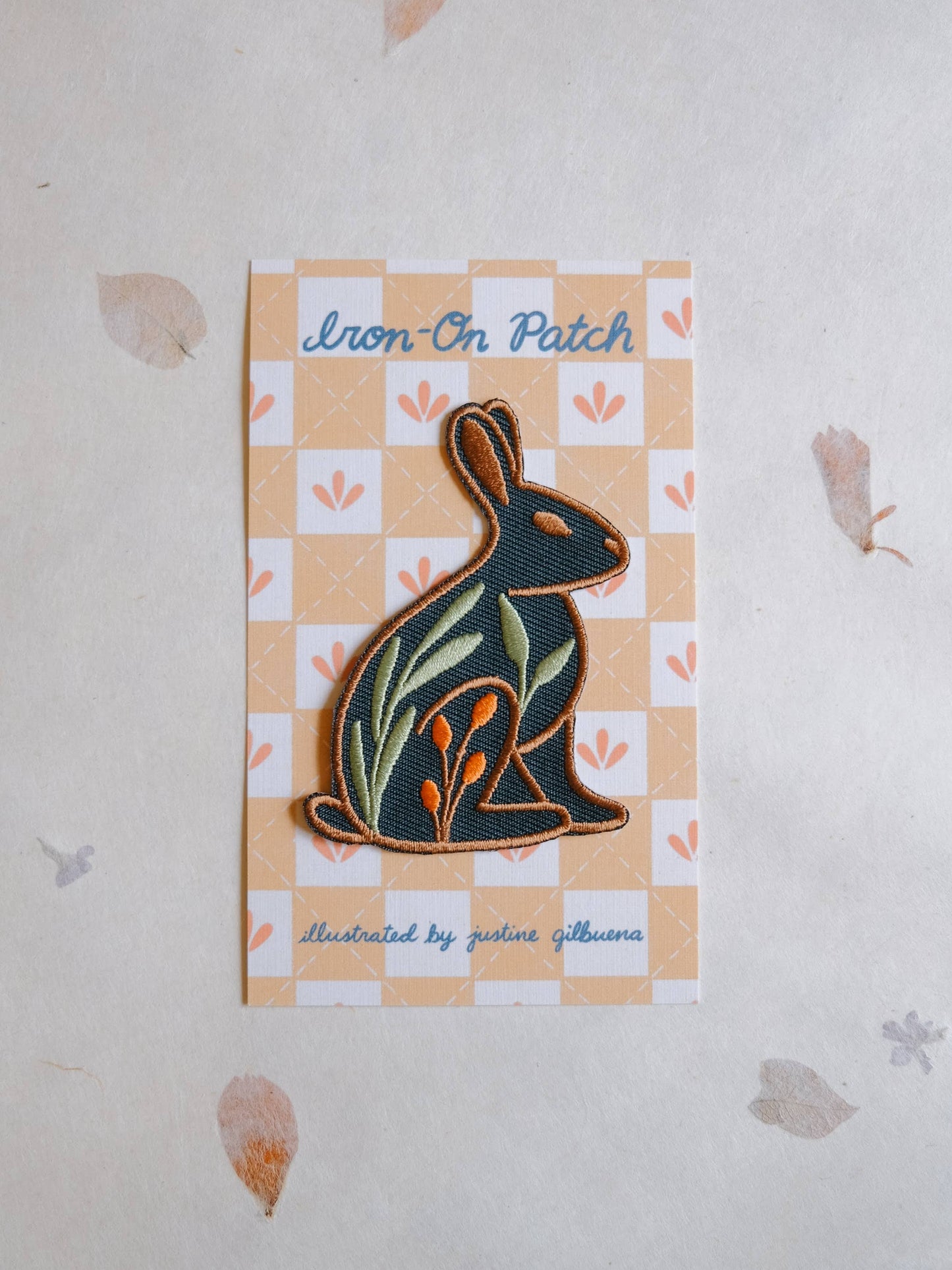 Rabbit Iron-On Patch (New Size 3” x 2.25”)