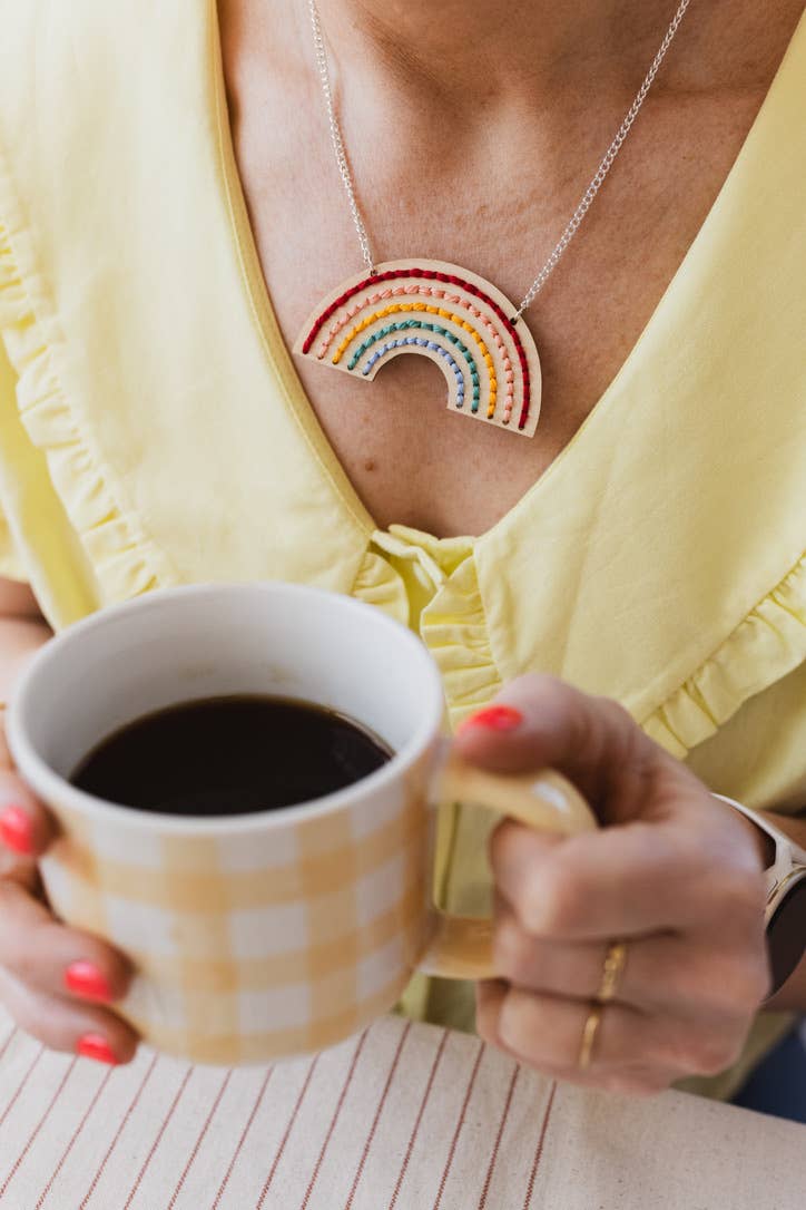Rainbow Necklace Embroidery Board Kit
