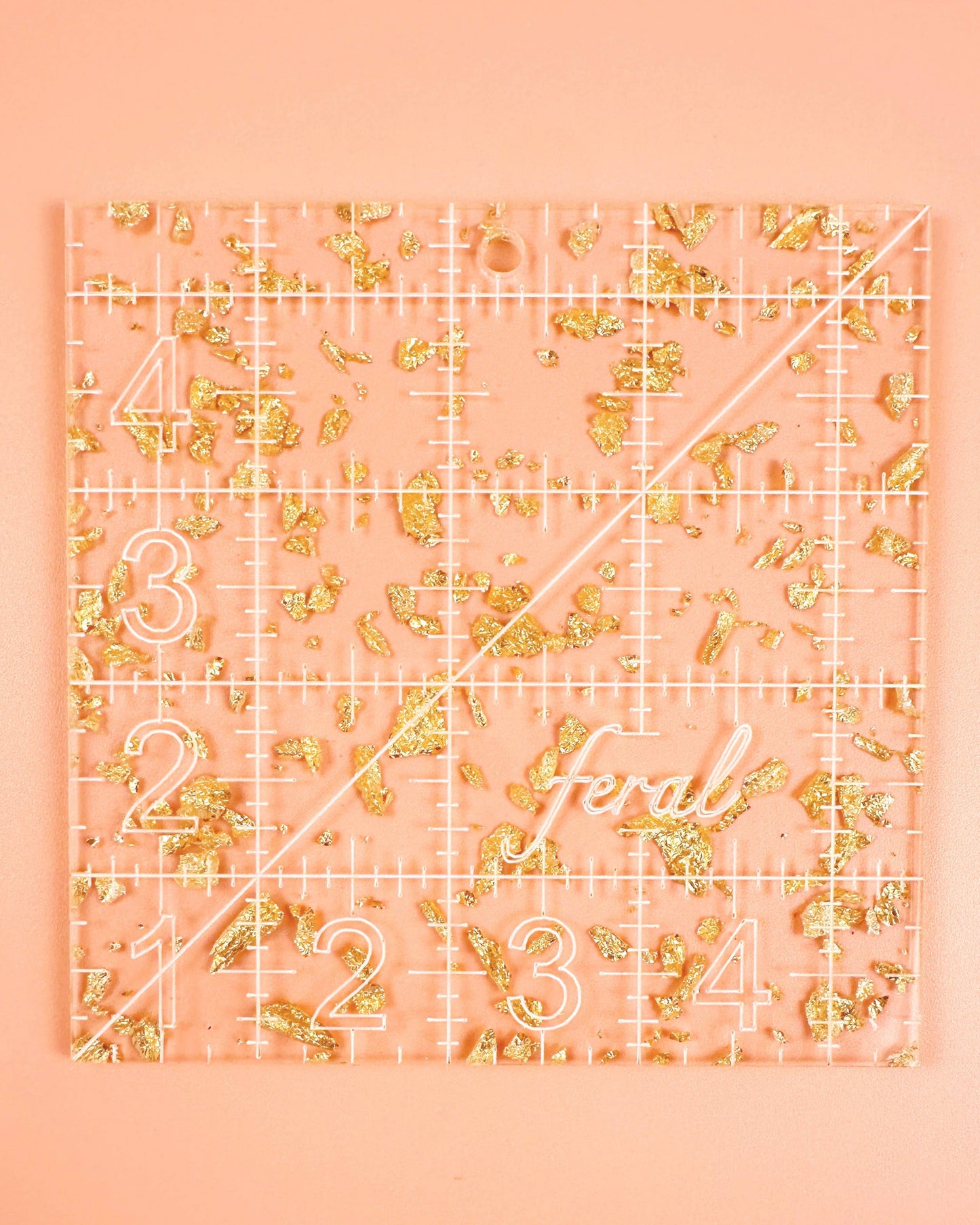 4.5 in Square Quilting Ruler: Confetti
