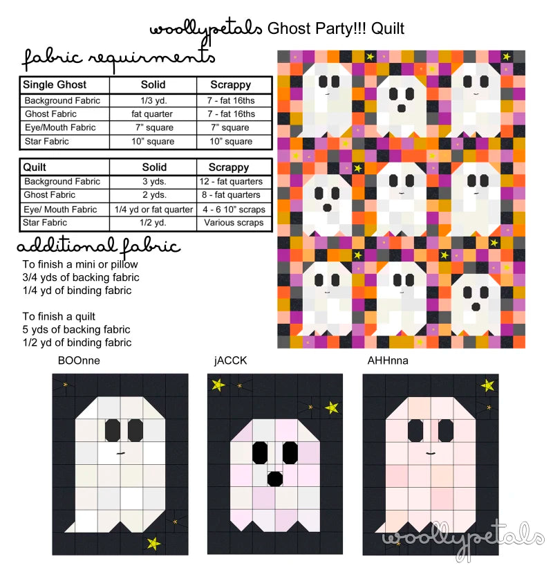 Ghost Party Quilt Kit