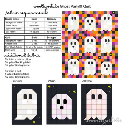 Ghost Party Quilt Kit