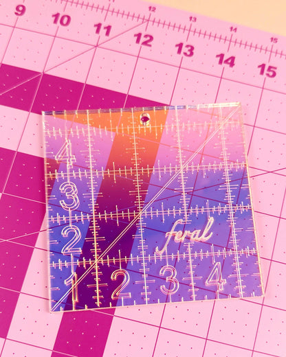 4.5 in Square Quilting Ruler: Confetti