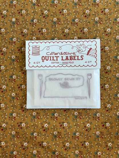 Sewn Slow Quilt Labels