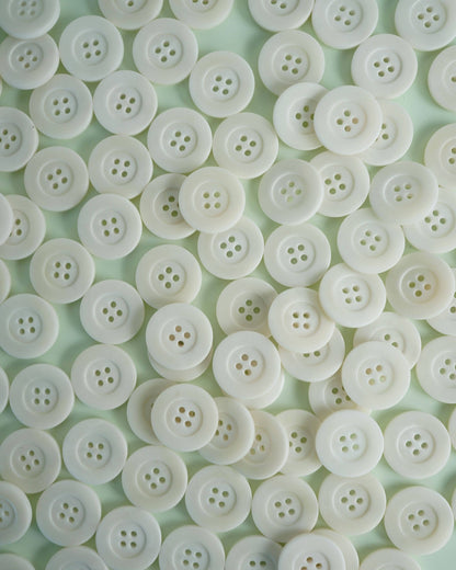 Milk 1" Corozo Nut Buttons: Set of 4