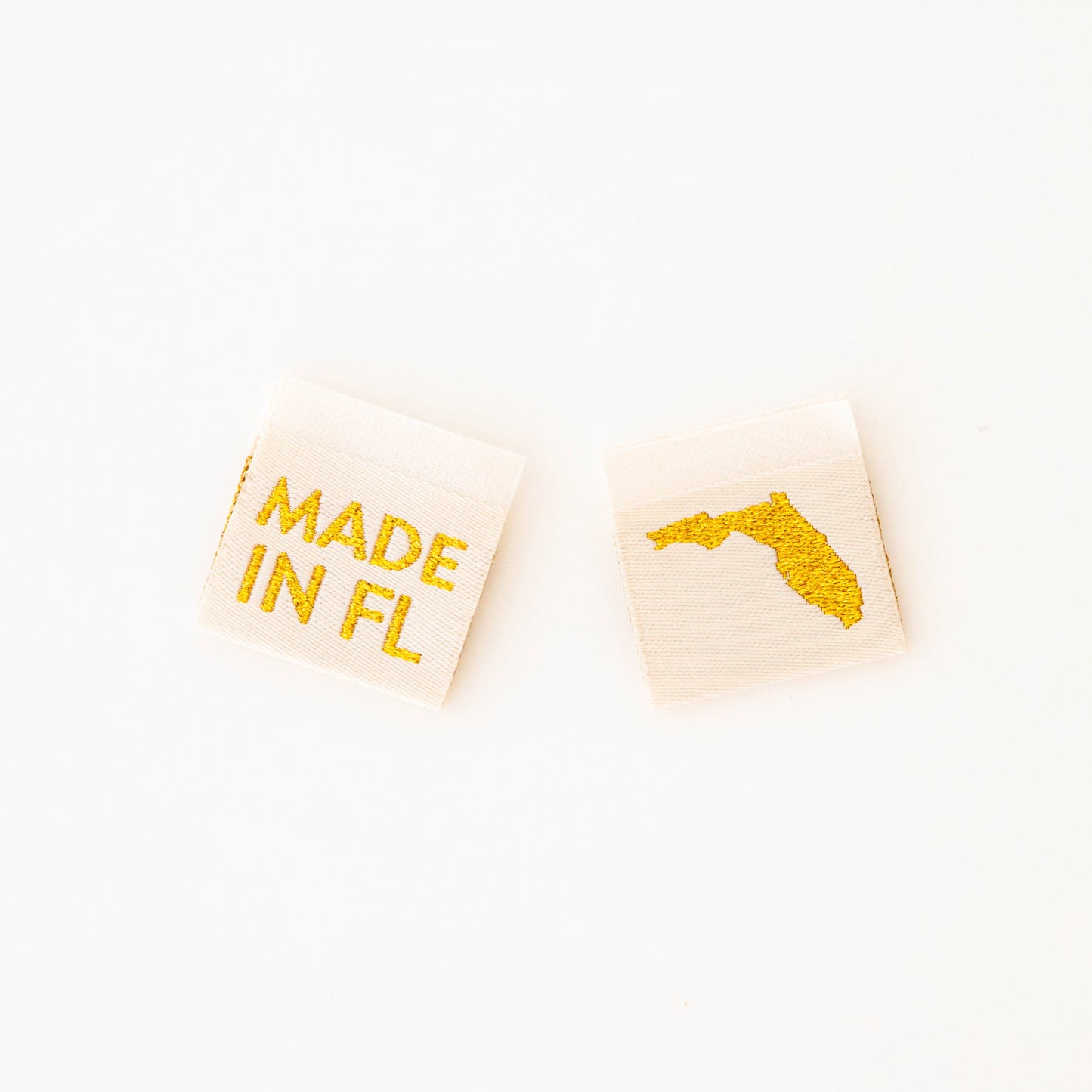 Made in My State Gold Woven Labels: Georgia