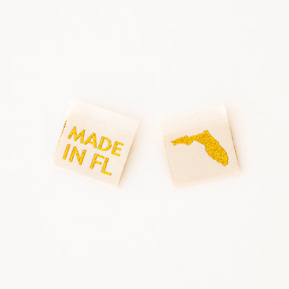 Made in My State Gold Woven Labels: Georgia